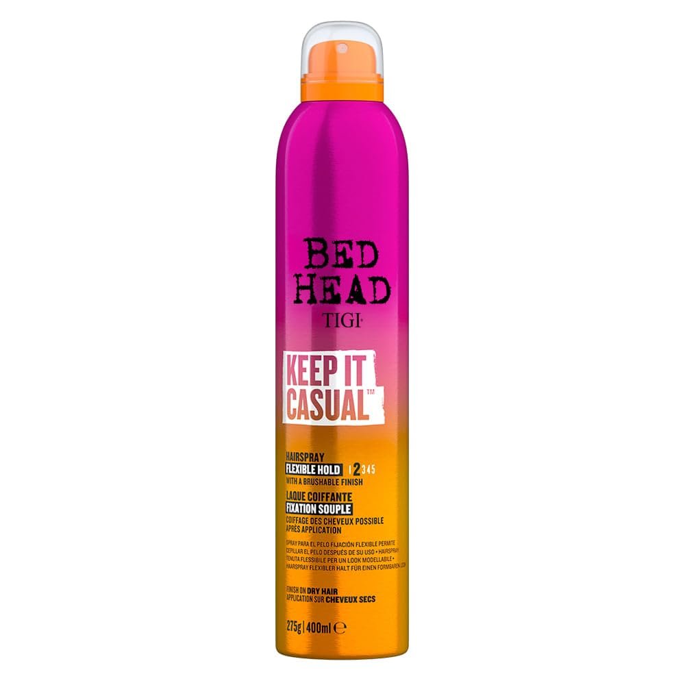 Bed Head by TIGI Frizz Control Flexible Halt Haarspray für lang anhaltenden und flexiblen Halt, Keep It Casual Brushable Hair Spray, 12,1 Oz
