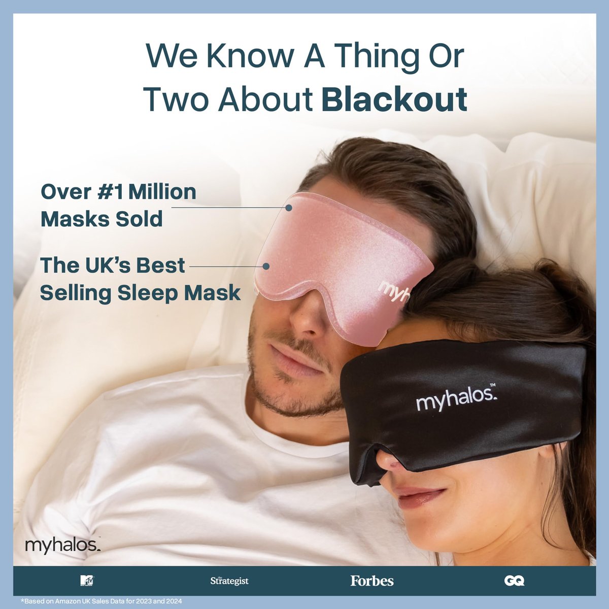 MyHalos® Schlafmaske – 3D Verdunkelnde Augenmaske für Frauen & Männer, Seiten- und Rückenschläfer, Null Druck Memory-Schaum, Wimpernfreundlich, Atmungsaktiv, Preisgekröntes Schlafhilfe für Reisen (Pfirsich Orange, 1 Stück)