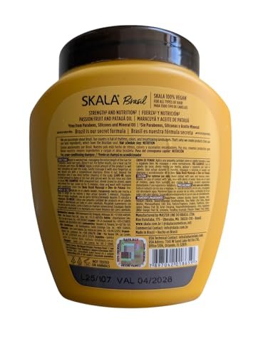 SKALA Brasil Creme de Tratamento 2 em 1 Maracujá & Óleo de Patauá 1 kg – Intensive Pflege für lockiges & trockenes Haar