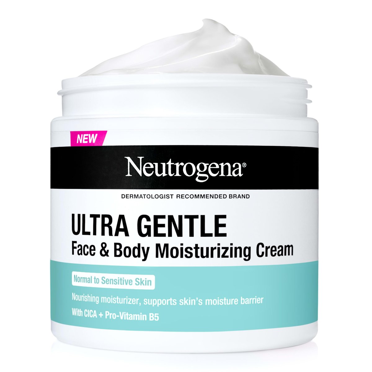 Neutrogena Ultra Gentle Feuchtigkeitscreme für Gesicht & Körper, nährende Lotion für normale bis empfindliche Haut, 11 oz