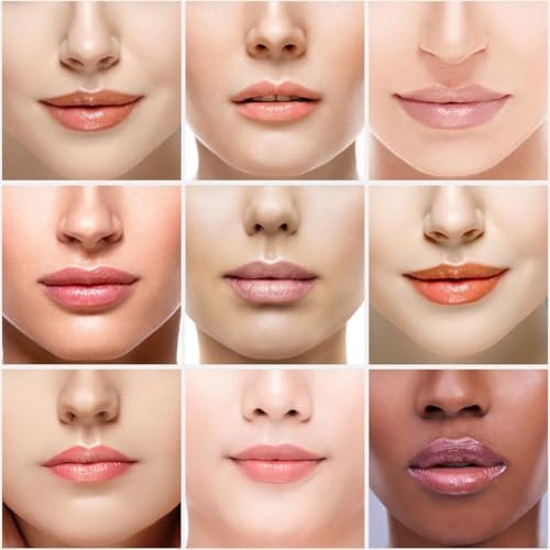 LIAYLILI 6er-Pack Lippenbalsam, Fruchtgeschmack, Feuchtigkeitsspendend, mit Vitamin E und Kokosöl für trockene Lippen