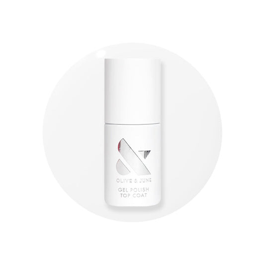 Olive & June Gel Polish Top Coat – Langanhaltender UV-LED Nagellack für bis zu 21 Tage, schadensfreies Entfernen, salonqualität zu Hause, vegan & HEMA-frei