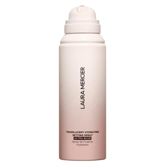 Laura Mercier Translucent Hydrating Setting Spray Ultra-Blur – Mikrofeiner Nebel für langanhaltendes Make-up, 24h Glanzkontrolle, natürliches Finish, mit Hyaluronsäure + Niacinamid, 100 ml