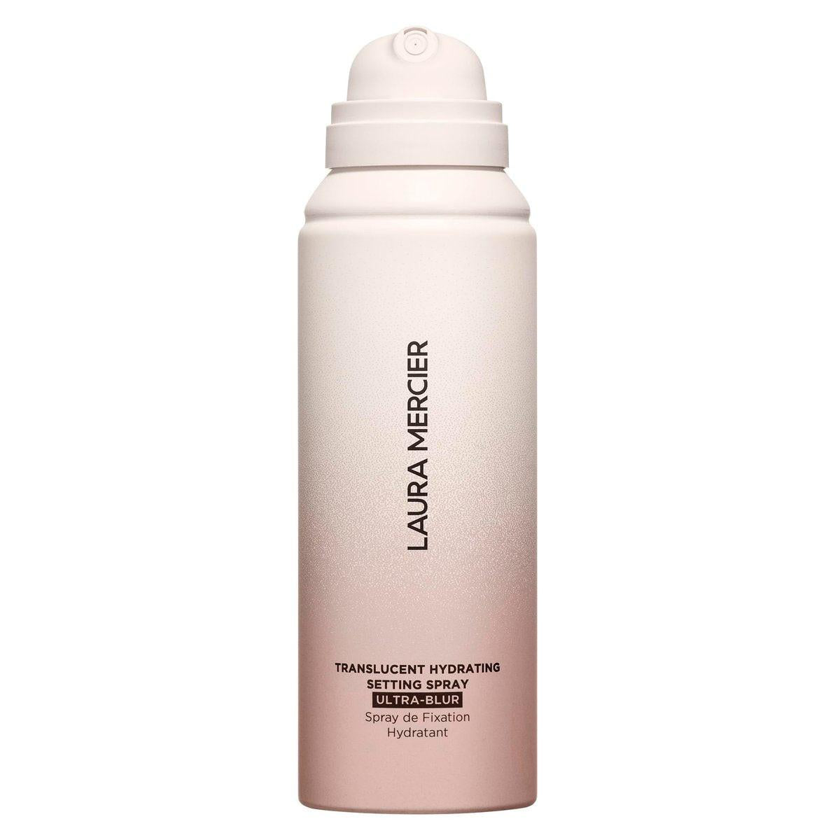 Laura Mercier Translucent Hydrating Setting Spray Ultra-Blur – Mikrofeiner Nebel für langanhaltendes Make-up, 24h Glanzkontrolle, natürliches Finish, mit Hyaluronsäure + Niacinamid, 100 ml