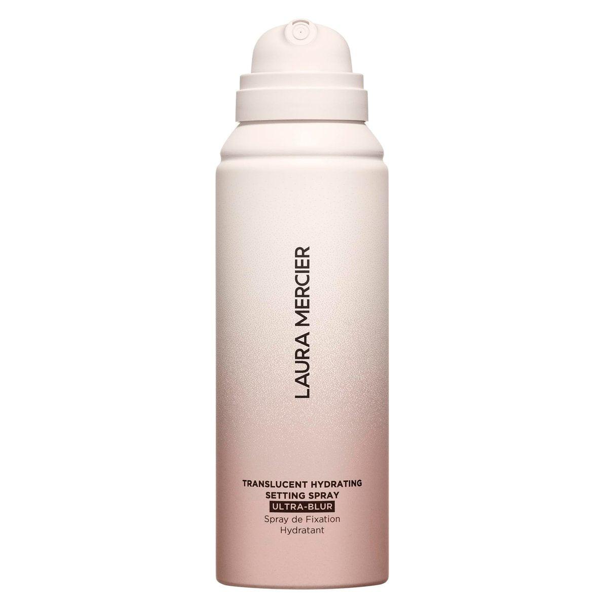 Laura Mercier Translucent Hydrating Setting Spray Ultra-Blur – Mikrofeiner Nebel für langanhaltendes Make-up, 24h Glanzkontrolle, natürliches Finish, mit Hyaluronsäure + Niacinamid, 100 ml