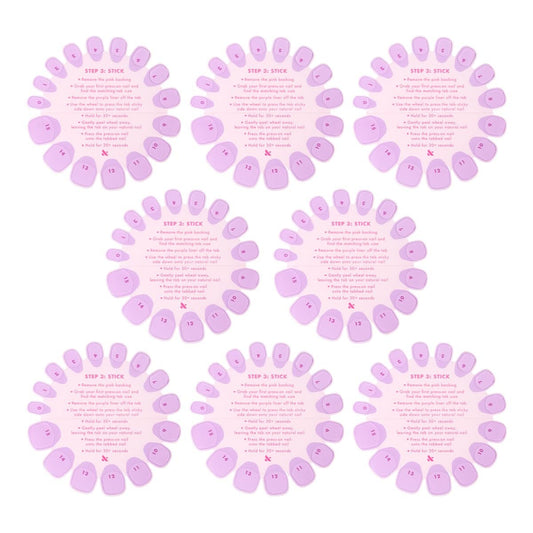 Super Stick Mani Haftklebe-Pads Set – Kein Kleber nötig – Für Olive & June Press-On-Nägel – Ungiftig – Einfaches An- und Abnehmen – Schonend – Natürlicher Look – 7 Tage Halt