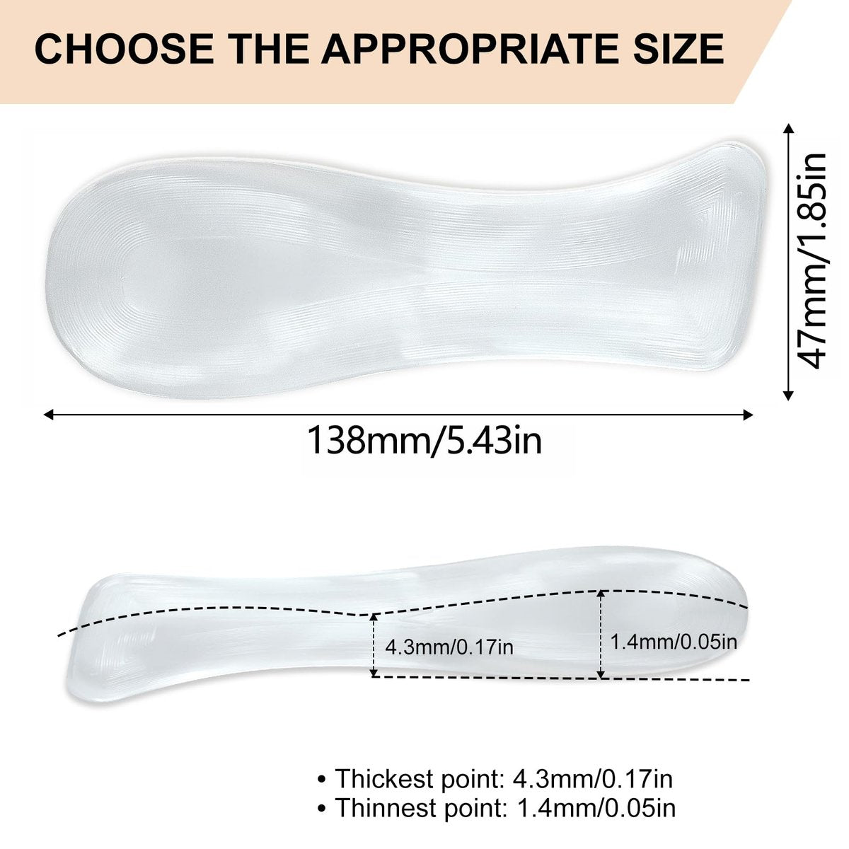 Ferseneinlagen für Damen – Gewichtsverlagernde Einlegesohlen für High Heels, Gel-Einlagen Komfortpads zur Fußschmerzlinderung (Medium – US 8–9,5 Damenschuhe)