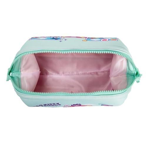 Impressions Vanity Hello Kitty and Friends Vacay Kosmetiktasche für Damen – Reise Make-up Tasche aus Kunstleder mit 2 Innentaschen, Metallreißverschluss (Minze)
