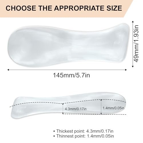 Ferseneinlagen für Frauen – Gewichtsverlagernde Einlegesohlen für High Heels, Gel-Polster zur Fußschmerzlinderung (Groß – US 10-11,5 Damenschuhe)