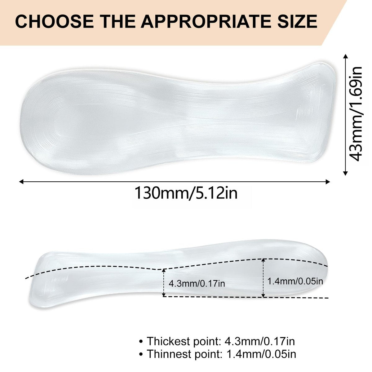 Gel-Einlegesohlen für High Heels – Gewichtsverlagernde Einlagen für Damen, Schmerzlinderung bei Fußschmerzen (Klein – US 6-7,5 Damenschuhe)