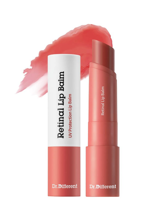Dr.Different Retinal Lip Balm Tinted – Anti-Falten Lippenpflege mit Tiefenhydratation und langanhaltender Feuchtigkeit, K-Beauty von koreanischen Dermatologen, 0,14 Unzen