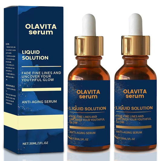 Olavita Serum – Anti-Aging Serum mit Vitamin C & E für straffe, jugendliche Haut (2er-Pack)