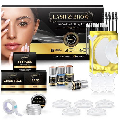 Lash Lift Kit, Eyebrow Lamination Kit, Eyelash Perm Kit – 2-in-1 Professionelles Wimpern-Lifting & Augenbrauen-Laminierungsset für zu Hause & Salon – Hält 6–8 Wochen