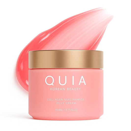 QUIA Collagen Jelly Cream – Leichte Gel-Feuchtigkeitscreme für strahlende, pralle Haut – Mit Niacinamid und Peptiden – Koreanische Hautpflege für tägliche Feuchtigkeit