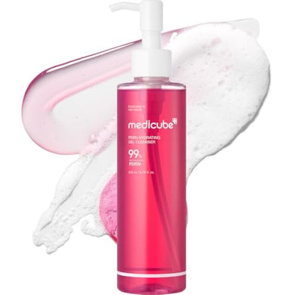 Medicube PDRN Jelly to Foam Cleanser – Niedriger pH-Wert, feuchtigkeitsspendender täglicher Gesichtsreiniger für alle Hauttypen mit PDRN, Kollagen & LHA – Sanfte Porenpflege für strahlende, ausgeglichene Haut – Koreanische Hautpflege – 200 ml