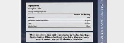 WLTHO 60ct Tiefschlaf-Pflaster für Erwachsene - Natürliche Schlafpflaster mit Baldrianwurzel, Melatonin & Magnesium, 8 Stunden Wirkung, Nicht-GVO & Tierversuchsfrei (Lila-60ct)