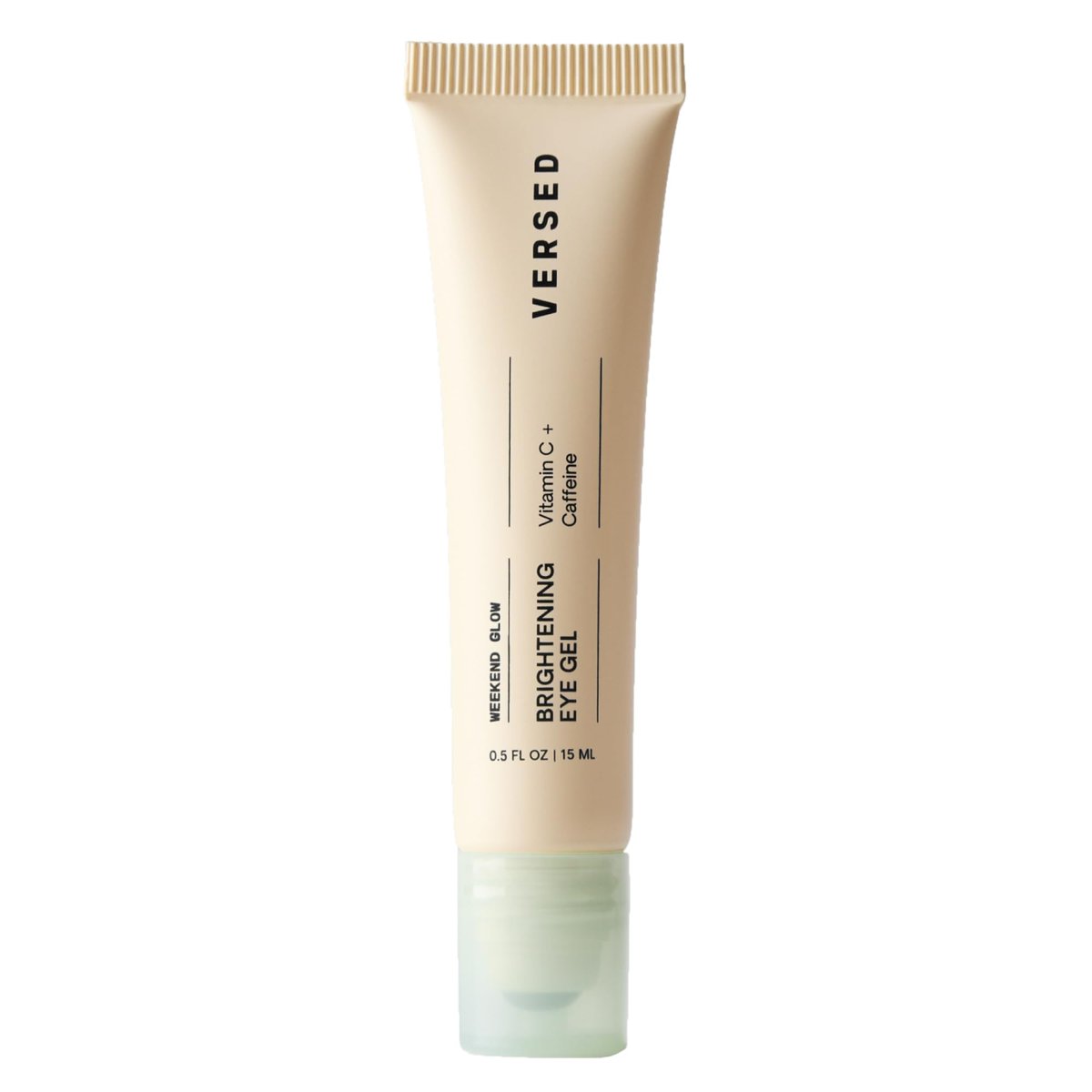 Versed Weekend Glow Eye Gel – Koffein-Augencreme gegen Augenringe, Vitamin C Behandlung für dunkle Flecken, Fältchen & Tränensäcke (15 ml)