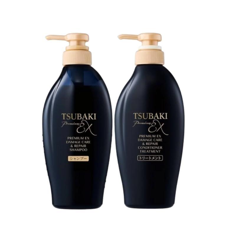 Premium EX Set - Tsubaki Premium Ex Intensive Repair Shampoo und Conditioner 400ml + 400g