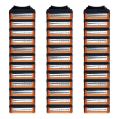 36 Ersatzklingen für GL-Fusion 5 Rasierer (Schwarz) – Nassrasierer Klingen für Herren, Wertpaket