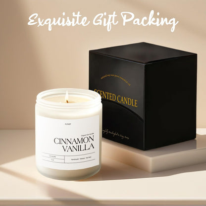 Putart Zimt Vanille Kerzen für Zuhause, Duftkerze, natürliches Sojawachs, Aromatherapie, ungiftig, stark duftend mit ätherischen Ölen, Raumduft Stressabbau, Geschenk für Frauen & Männer 9oz