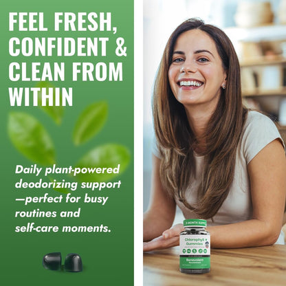 Benevolent Nourishment Chlorophyll Gummies – Detox, Immununterstützung & innerer Deodorant, 60 Stück