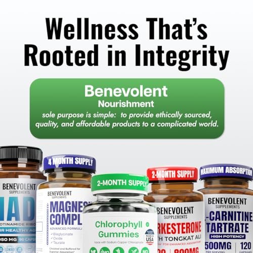 Benevolent Nourishment Chlorophyll Gummies – Detox, Immununterstützung & innerer Deodorant, 60 Stück