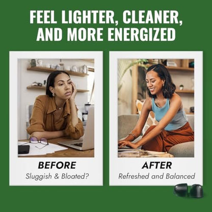 Benevolent Nourishment Chlorophyll Gummies – Detox, Immununterstützung & innerer Deodorant, 60 Stück