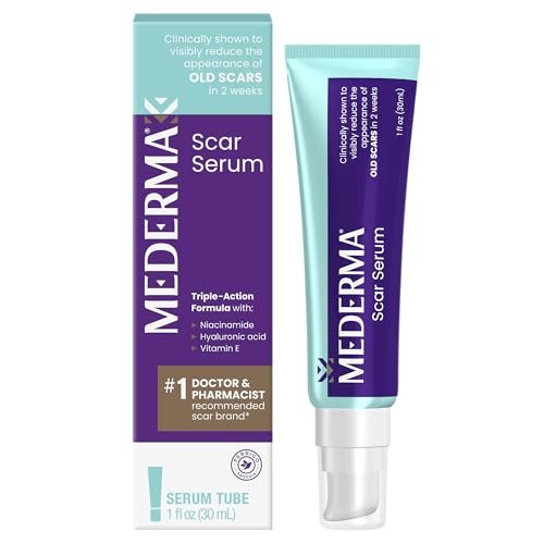 Mederma Narbenserum – Dreifach-Wirkformel mit Vitamin E, Hyaluronsäure & Niacinamid – klinisch erwiesen zur Reduzierung alter Narben, 30 ml