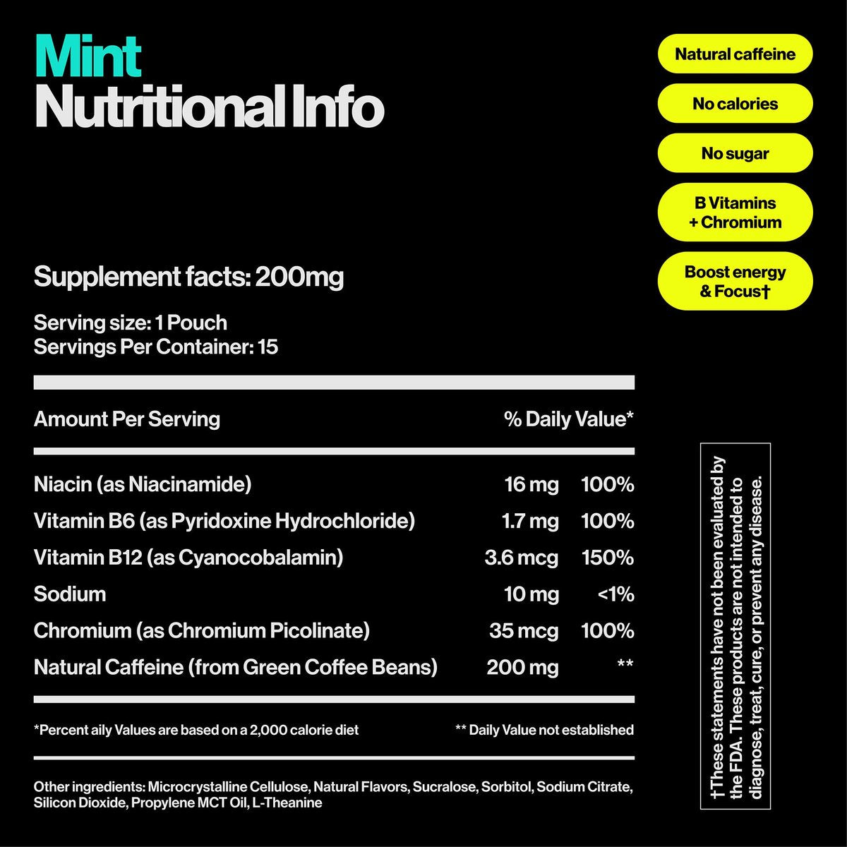 Wip Energy Pouches 200mg Koffein | Vitamine & Mineralien | 4er Pack Assorted: Sauerkirsche, Minze, Orange-Zitrus, Erdbeer-Kiwi (60 Beutel)
