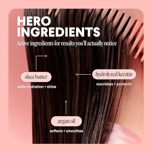 MONDAY HAIRCARE Tiefenfeuchtigkeit Haarmaske mit Keratin, Arganöl, Sheabutter & Kokosöl für trockenes bis geschädigtes Haar 250 ml (Doppelpack)