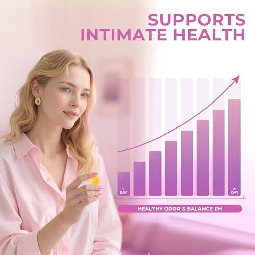 BAKAKOUL Feminin Probiotika Gummis für Frauen – Vaginale Probiotika mit Ulme, Präbiotika & Probiotika unterstützt pH-Gleichgewicht, Immunsystem, vegan, ohne Gentechnik, Ananasgeschmack, 60 Gummis 1 Packung