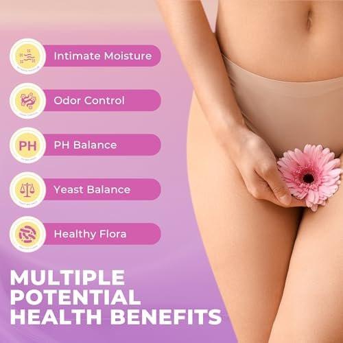 BAKAKOUL Feminin Probiotika Gummis für Frauen – Vaginale Probiotika mit Ulme, Präbiotika & Probiotika unterstützt pH-Gleichgewicht, Immunsystem, vegan, ohne Gentechnik, Ananasgeschmack, 60 Gummis 1 Packung