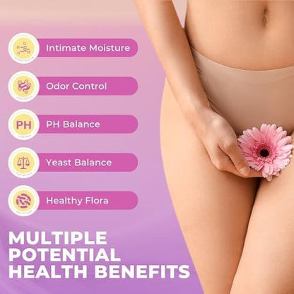 BAKAKOUL Feminin Probiotika Gummis für Frauen – Vaginale Probiotika mit Ulme, Präbiotika & Probiotika unterstützt pH-Gleichgewicht, Immunsystem, vegan, ohne Gentechnik, Ananasgeschmack, 60 Gummis 1 Packung