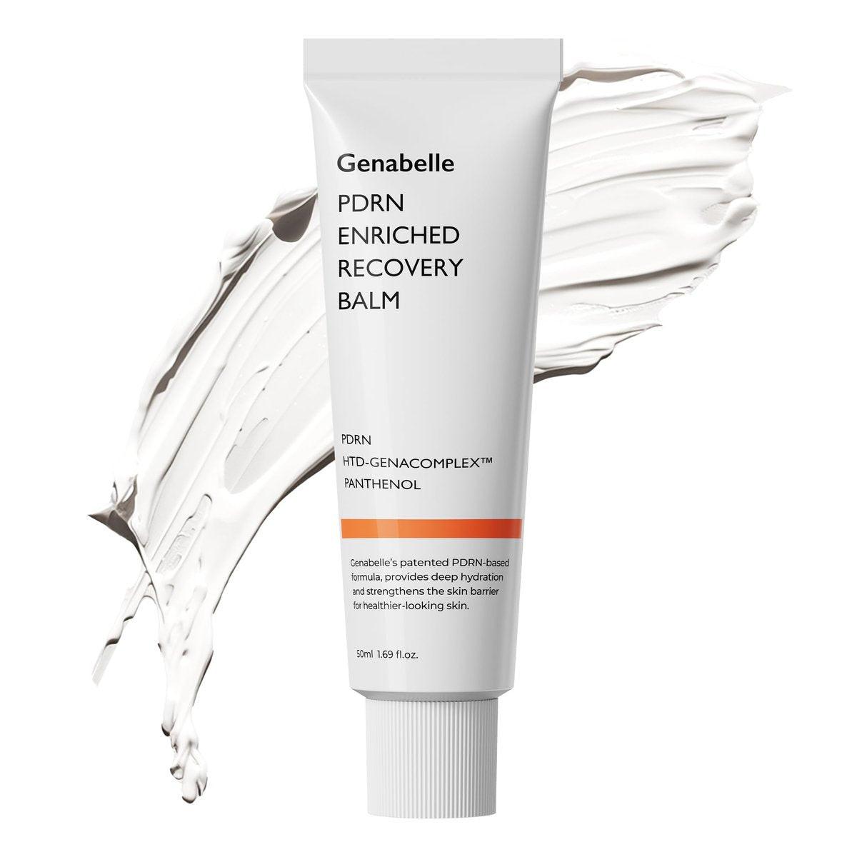 Genabelle PDRN Enriched Recovery Balm – 5.000 ppm PDRN & 10.000 ppm Panthenol Beruhigende Reparaturcreme für empfindliche Haut, Feuchtigkeitsspendend & Barrierestärkend, Glass Skin, Koreanische Hautpflege – 50 ml (1,69 fl.oz)