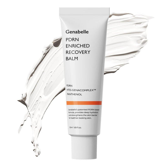 Genabelle PDRN Enriched Recovery Balm – 5.000 ppm PDRN & 10.000 ppm Panthenol Beruhigende Reparaturcreme für empfindliche Haut, Feuchtigkeitsspendend & Barrierestärkend, Glass Skin, Koreanische Hautpflege – 50 ml (1,69 fl.oz)