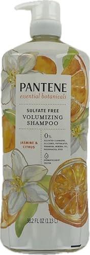 Pantene Essential Botanicals Jasmin & Citrus Shampoo – 38,2 Fl. Oz. (1,13 l) Feuchtigkeitsspendendes Shampoo für normales bis trockenes Haar