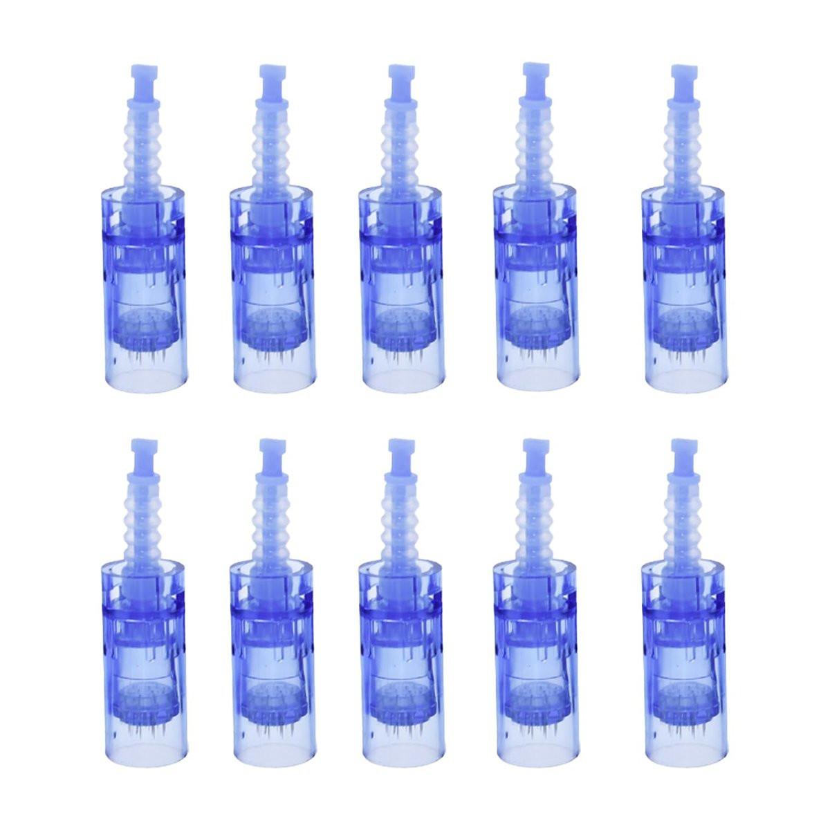 Microneedling Pen Kartuschen für Dr Pen A6, einfache Anwendung zu Hause (24 Nadeln, 10 Stück)