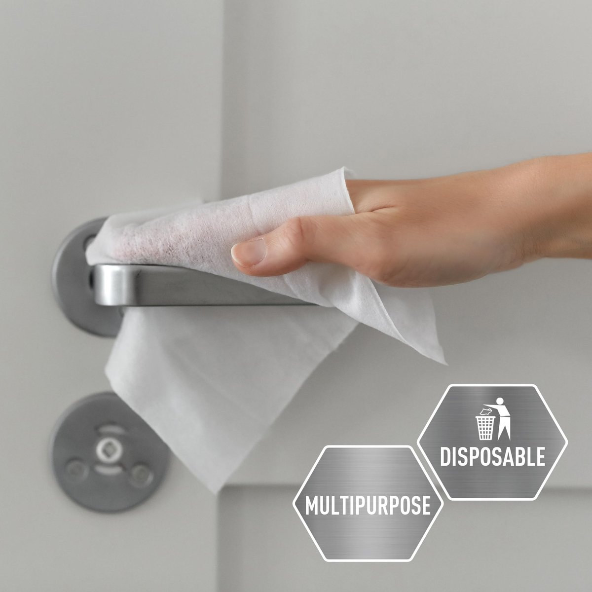 MED PRIDE Premium Spunlace Tücher, 90 Stück, 12" x 13", Ultra weich & strapazierfähig, Einweg-Mehrzwecktücher, fusselfrei, latexfrei, dehnbar & saugfähig