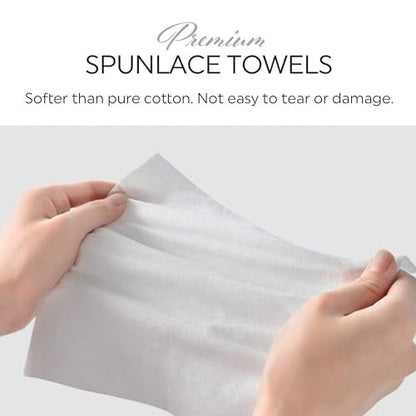MED PRIDE Premium Spunlace Tücher, 90 Stück, 12" x 13", Ultra weich & strapazierfähig, Einweg-Mehrzwecktücher, fusselfrei, latexfrei, dehnbar & saugfähig