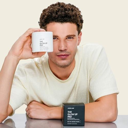 THE GLOW UP Centella AHA PHA Niacinamide Aufhellendes Gesichtswasser-Pads für Männer & Frauen - 60 Bambus-Pads