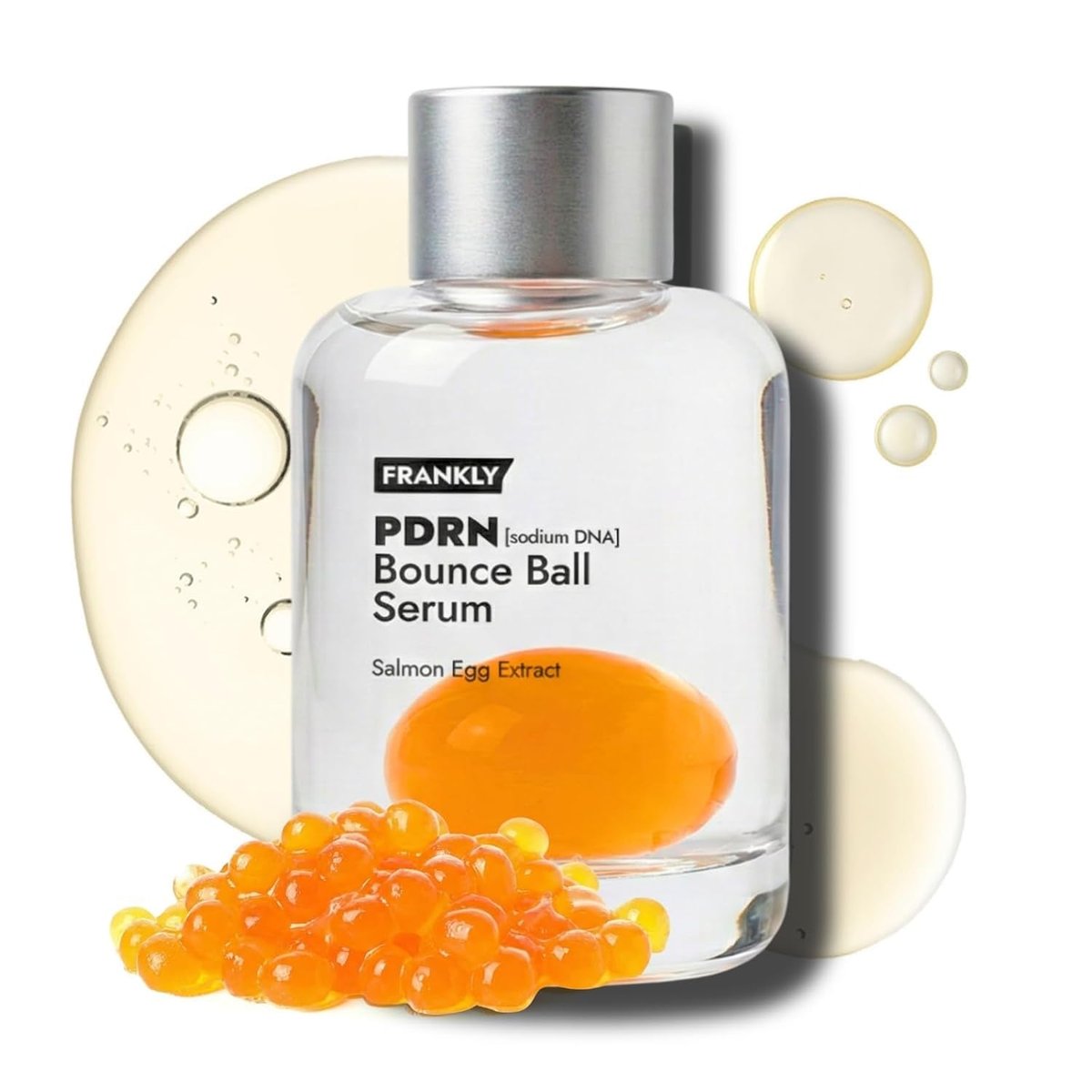 FRANKLY Salmon PDRN Bounce Ball Serum – 99 % reines Lachs-DNA PDRN für die Erholung nach Microneedling, Rötungen und geschädigte Haut | Glass Skin Korean Skincare | Leicht, nicht klebrig | 30 ml