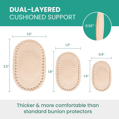 Welnove Ballenzehenpads zum Tragen mit Schuhen – 27 Stück Moleskin für die Füße – Ballenzehenkissen für Frauen und Männer, ganztägiger Komfort & Schutz, wasserresistent – Beige, Multigröße