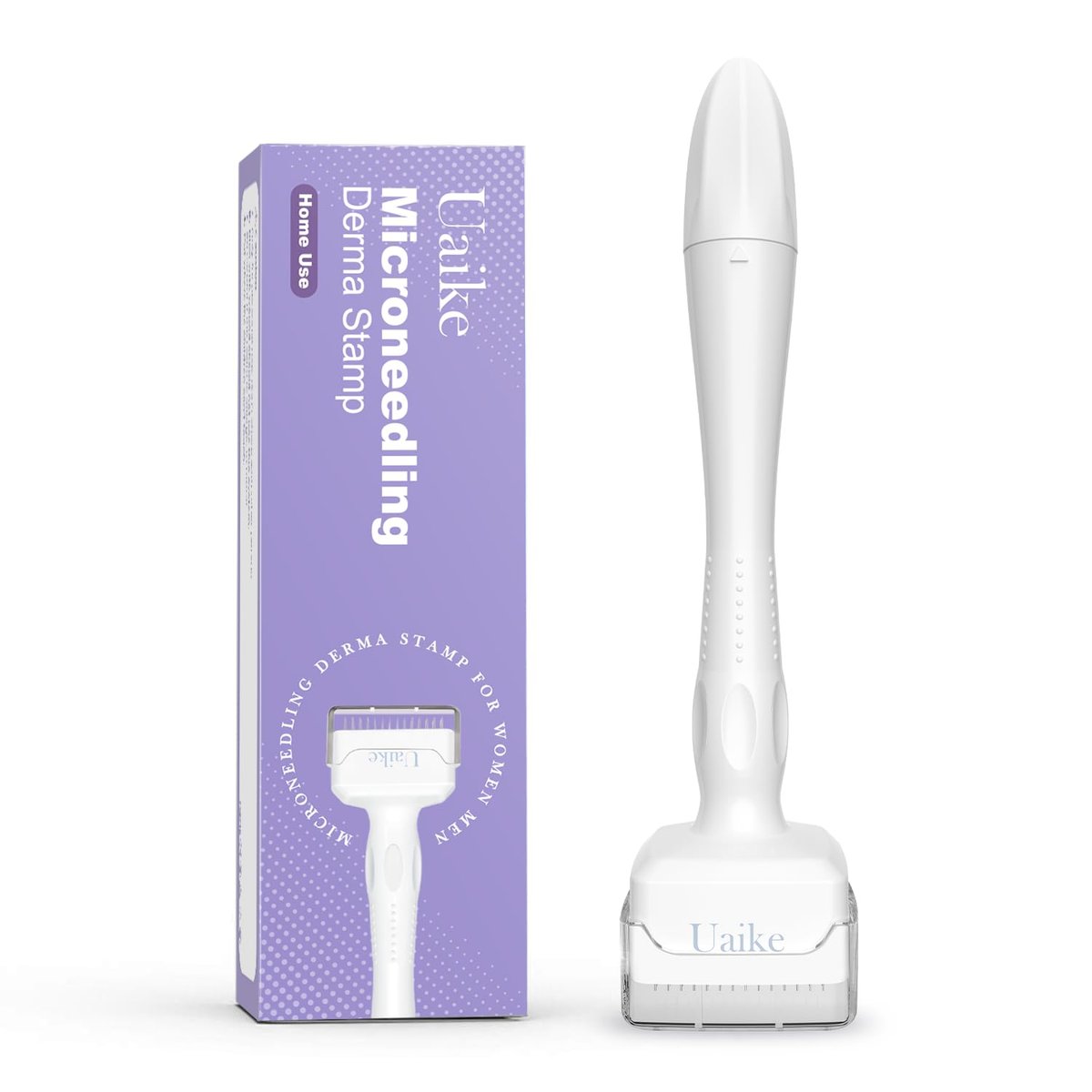 Uaike Derma Stamp für Haar, Bart, Kopfhaut und Gesicht – Microneedling Stempel für zu Hause, Damen und Herren