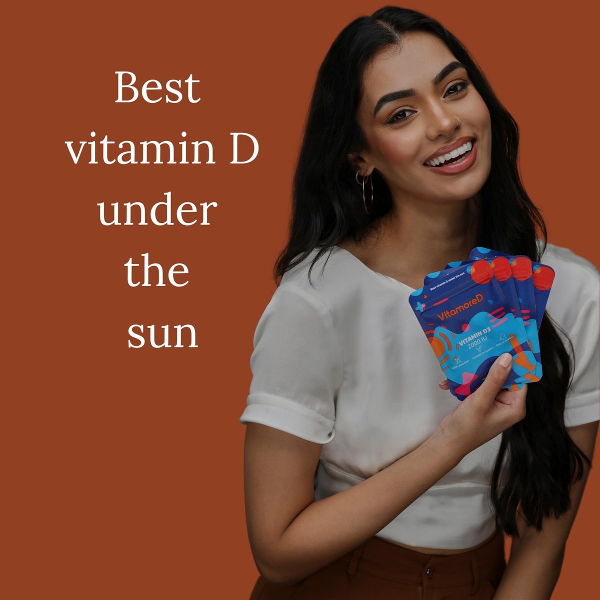 VitamoreD Vitamin D Calcifediol 10 mcg | Leicht zu schluckende Tabletten | Zwei täglich | 30-Tage-Vorrat | 60 Tabletten