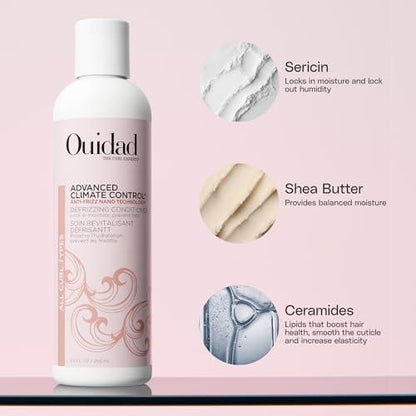 Ouidad Advanced Climate Control Heat & Humidity Styling Kit – Anti-Frizz Lock-in Feuchtigkeit & Blockiert Luftfeuchtigkeit – Flexibler, langanhaltender Halt – Ohne Parabene & Sulfate
