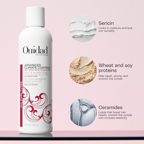 Ouidad Advanced Climate Control Heat & Humidity Styling Kit – Anti-Frizz Lock-in Feuchtigkeit & Blockiert Luftfeuchtigkeit – Flexibler, langanhaltender Halt – Ohne Parabene & Sulfate