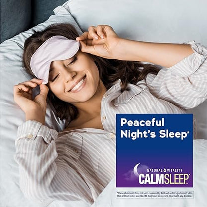 Natural Vitality Calm Sleep Melatonin 12mg Gummis | Max-Stärke Beerengeschmack | 100% Arzneimittelfrei | Nicht-GMO, Vegan & Glutenfrei | 100 Stück