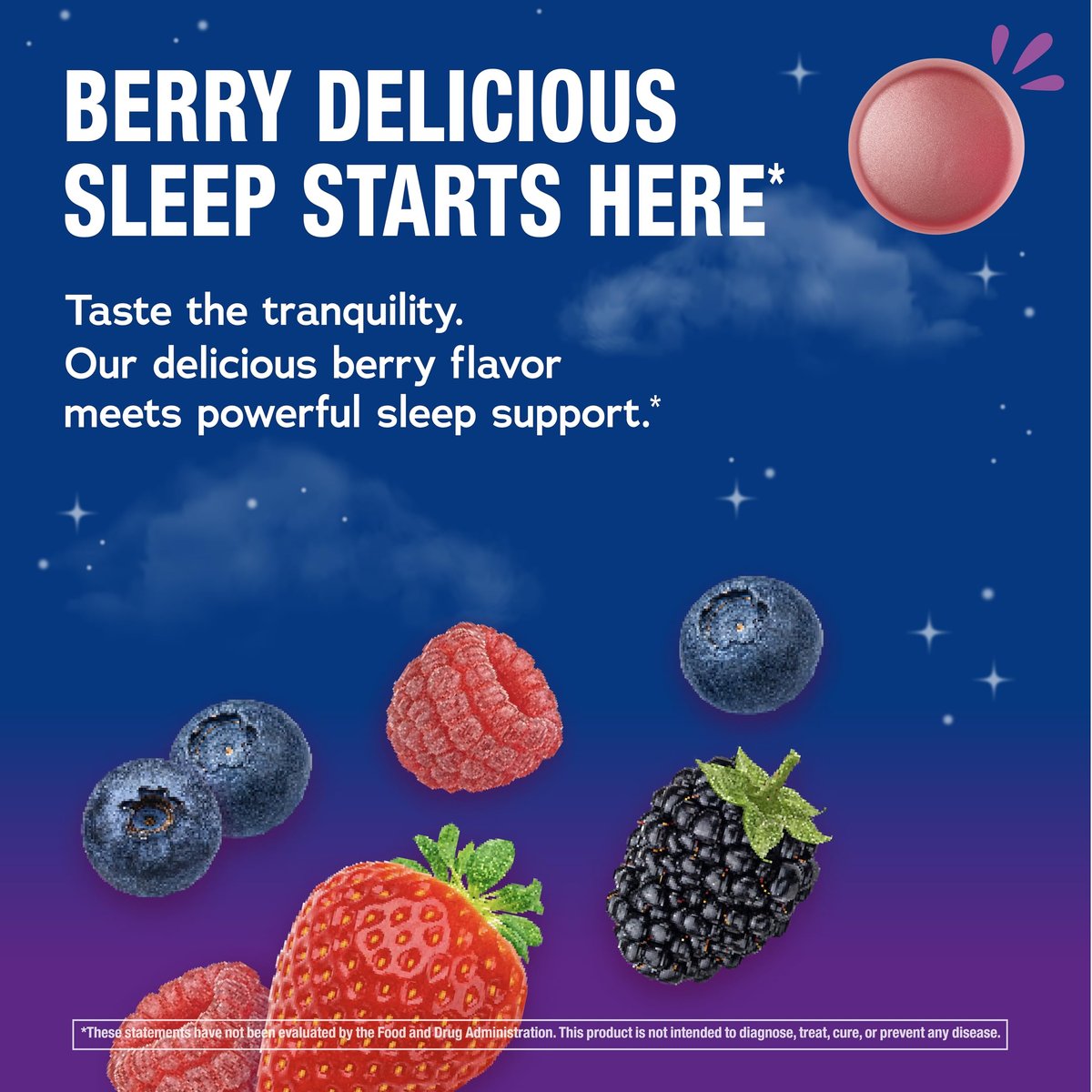 Natural Vitality Calm Sleep Melatonin 12mg Gummis | Max-Stärke Beerengeschmack | 100% Arzneimittelfrei | Nicht-GMO, Vegan & Glutenfrei | 100 Stück