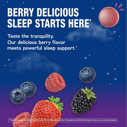 Natural Vitality Calm Sleep Melatonin 12mg Gummis | Max-Stärke Beerengeschmack | 100% Arzneimittelfrei | Nicht-GMO, Vegan & Glutenfrei | 100 Stück