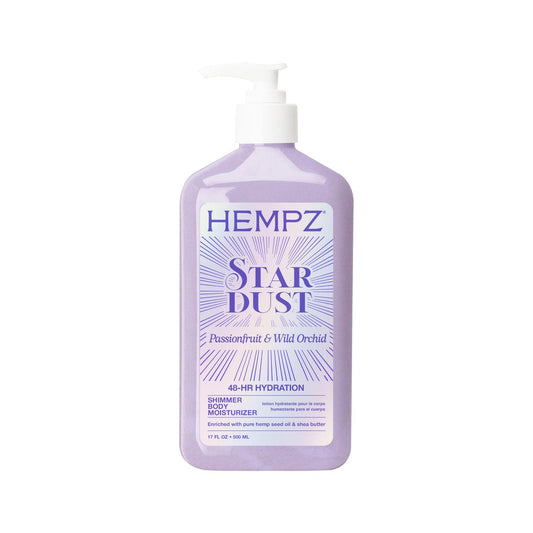 Hempz Star Dust Body Lotion – Irideszierender Glanzschimmer mit Passionsfrucht & Wildorchidee, feuchtigkeitsspendende & nährende Körperlotion, 17 oz